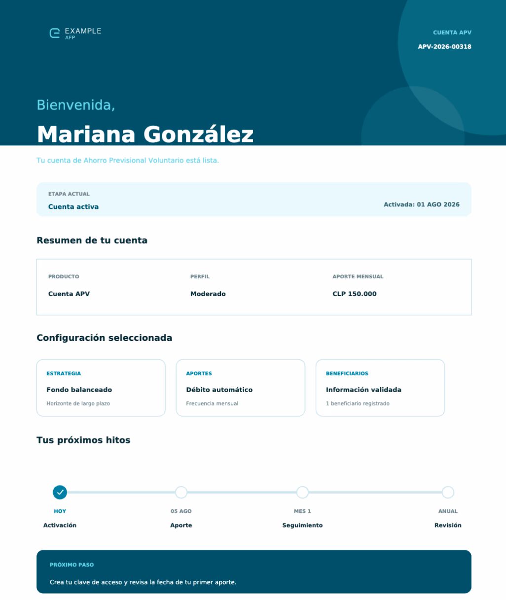 APV account onboarding